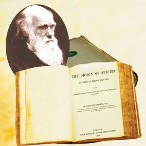 An original copy of Darwin's Origin of Species