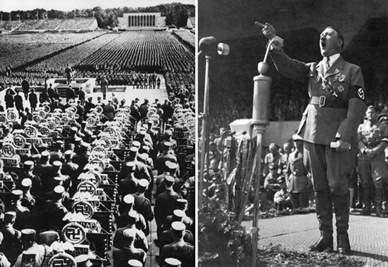 Mass Rallies: The Fascist Brainwashing Method Crowded Nazi rallies were held with rousing anthems and pomp, and were specifically intended to awaken a feeling o