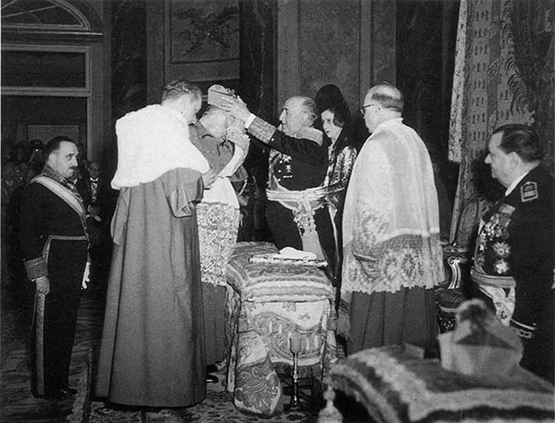 Throughout his time in power, Franco forbade the development of any religious sentiments he may have considered at odds with the principles of the fascist state