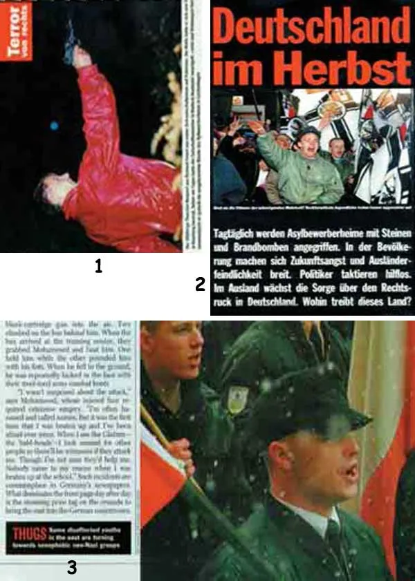 1. Stern, No.37, 1992 2. Stern, No.40, 1992 3. Time, 27 April 1998