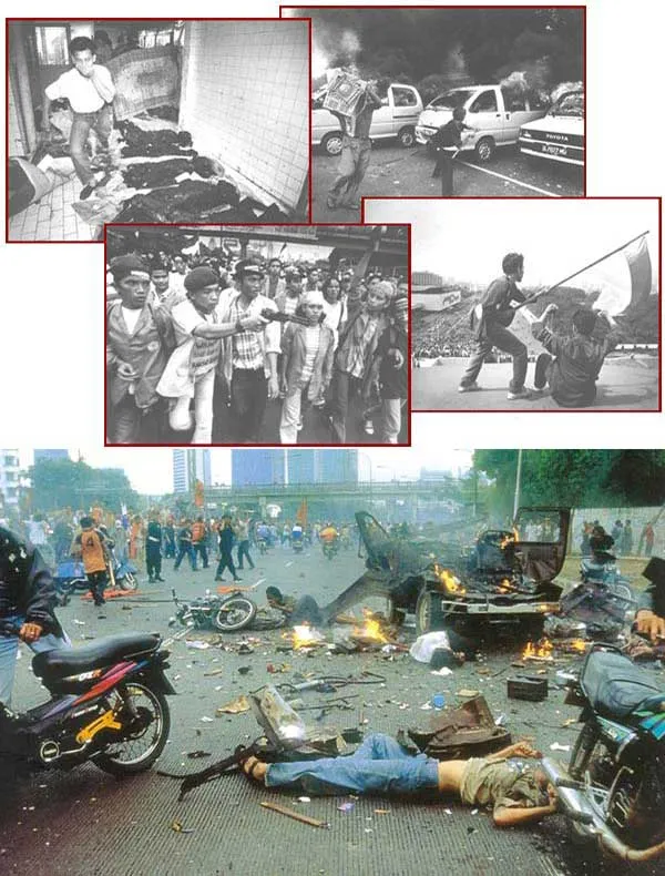 JAKARTA During the May uprising in Jakarta the city morgue was full of dead. In the fighting which went on in the country cities were ruined and cars set on fir