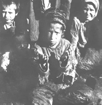 The Russian government's taking villagers' produce in the Ukraine led to people dying of starvation.