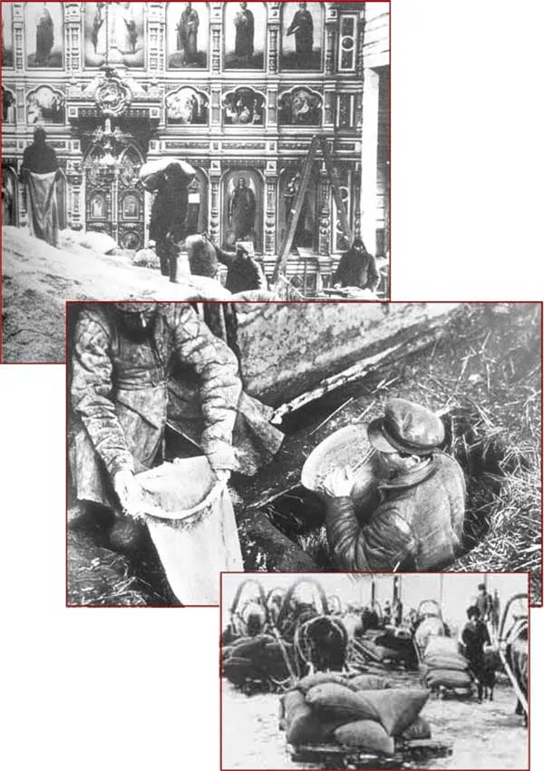 "Requisitioning Detachments" were set up by Stalin, and as well as torturing, they seized villagers' produce. These units oppressed the people in various ways.
