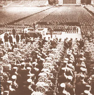 Hitler at the Nuremberg rally