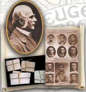 Galton carried out an illogical and unsuccessful study to determine the common genetic features of criminals, based on fingerprints and face shape.
